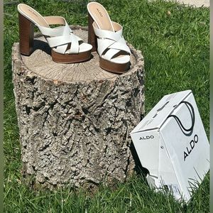 ALDO Heels, never worn. Size too small.